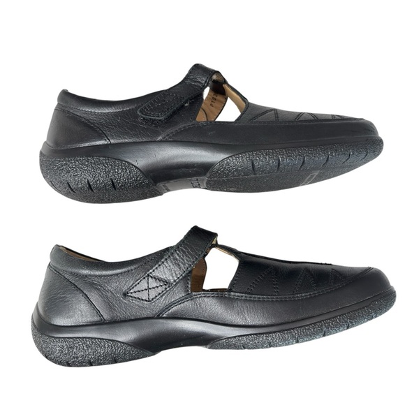 Hotter Comfort Concept Womens Sz 8 Black Leather Mary Jane Shoes Made in England - Picture 9 of 13
